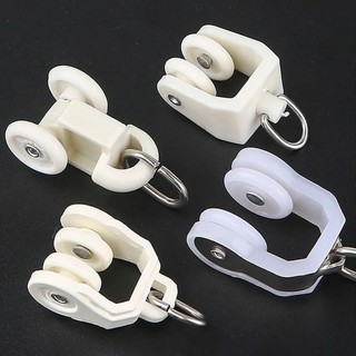 FEIYING 10 Thanh treo màn ròng rọc, móc rèm, con lăn bánh xe ray trượt, phụ kiện phần cứng trang trí nội thất