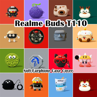 [imamura] Dành Cho Vỏ Realme Buds T110 Vỏ Silicon Mềm Đổi Mới Hoạt Hình Tai Nghe Ốp Lưng NO.2