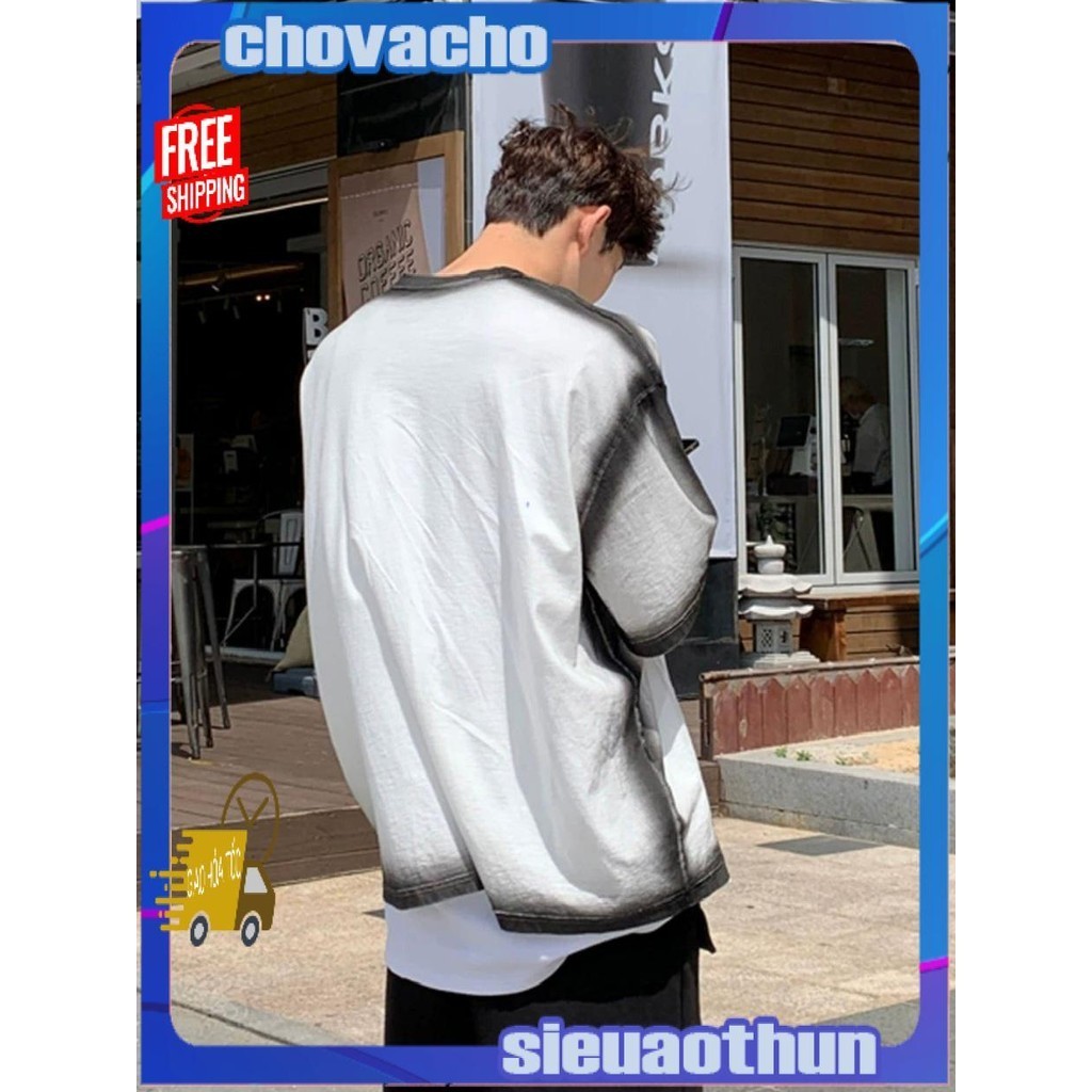 Áo thun Stee Cổ tròn SPAINT BASIC ICVCVNI Unisex