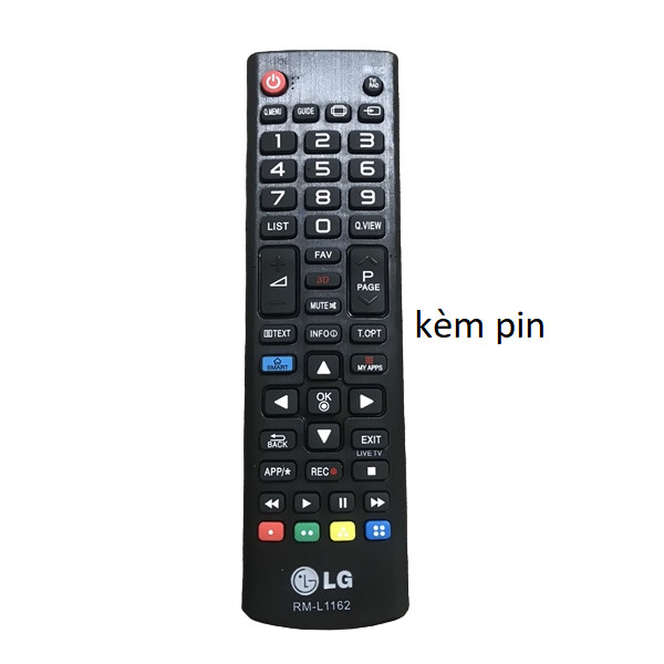 tay điều khiển remote từ xa tivi LG ngắn thường -1 RM-L1162-kèm pin