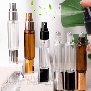 Chai Nước Hoa Rolling Ball 10ml - Atomizer Cho Mỹ Phẩm, Du Lịch - Chai Mini Có Tinh Dầu Bơm Lỏng - Di Động, Tái Sử Dụng, Hai Đầu - Hộp Thủy Tinh Trong Suốt