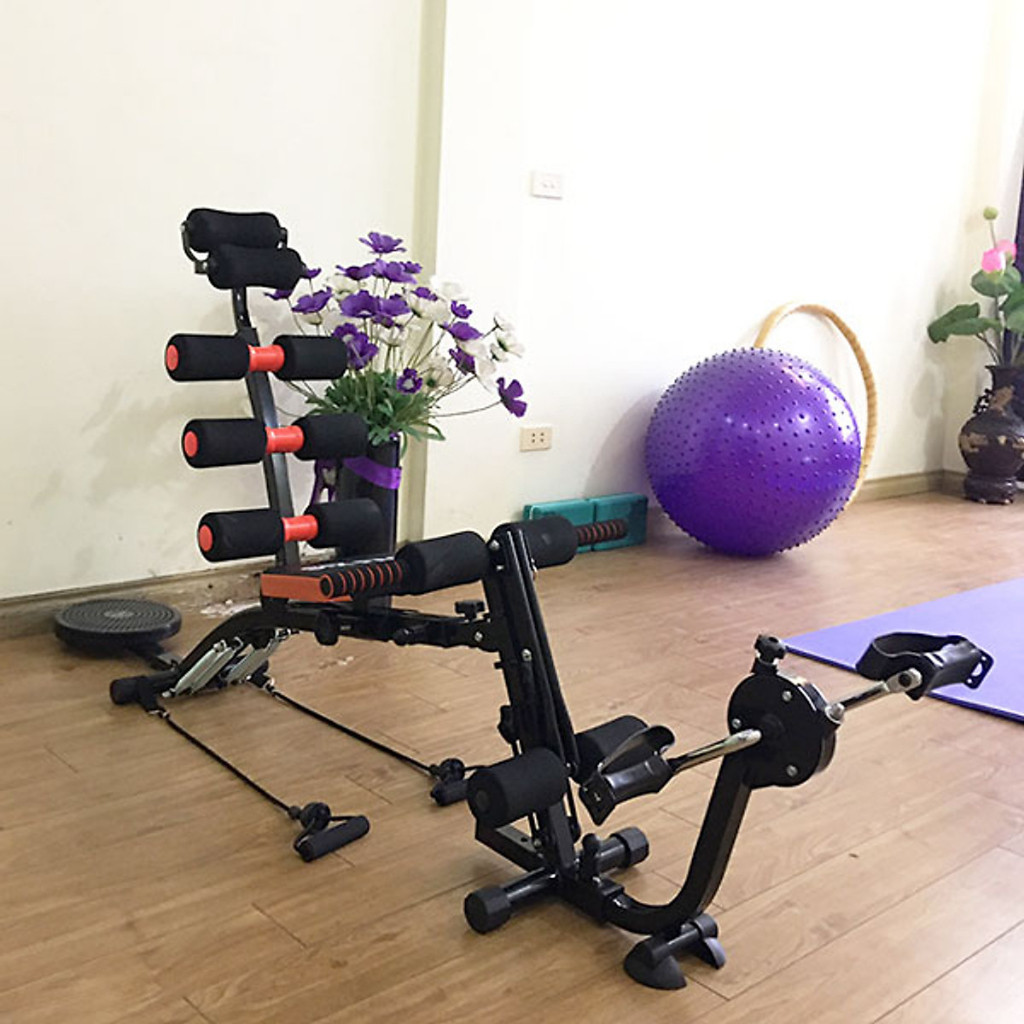 Máy tập cơ bụng New Six Pack Care 2025 đạp xe- xoay eo