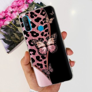 Dành Cho Realme C3 Vỏ RMX2027 RMX2020 RMX2021 Thiết Kế Mới Hoa Thời Trang Mềm Mại Trong Suốt Silicon Dành Cho Realme Narzo 10 10A Ốp Lưng