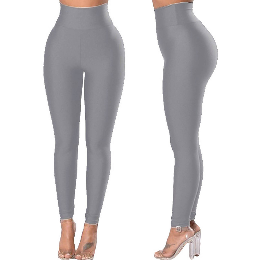 Codstore _ livecity Quần Yoga Nữ Màu Trơn Nâng Hông Skinny Quần Co Giãn Cao Xuân Thu Slim Fit Liền Mạch Chạy Bộ Thể Dục Chiều Dài Mắt Cá Chân Quần Legging Quần Áo Tập Gym