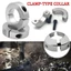 CATMALLER88 1 Vòng cổ trục, Vòng giới hạn khóa cố định chia đôi trục quang riêng biệt, Đường kính 6-20mm có ốc vít Vòng cổ loại kẹp hợp kim nhôm