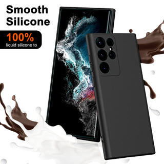 Dành Cho Samsung S22 Ultra / S23 FE / S24 Plus Ốp Lưng Silicon Lỏng Nâng Cấp Với Viền Vuông Bảo Vệ Camera Mềm Chống Trầy Xước Lớp Lót Microfiber Chống Sốc Mỏng