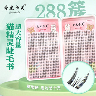 Sách Lông mi giả thuật sĩ tai mèo 32 hàng Dung lượng lớn tự ghép cho người mới tập tự nhiên