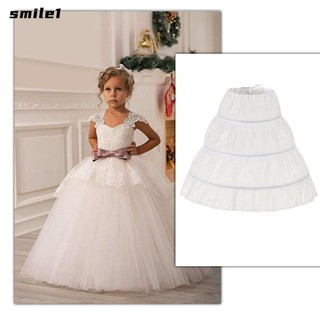Váy SMILE Petticoat Trẻ Em Có Thể Điều Chỉnh 3 Vòng Váy Công Chúa