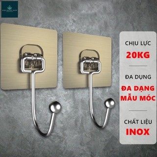 "Móc Bạc Dán Tường Đa Năng Inox, Tiện Lợi Treo Đồ Trong Nhà"