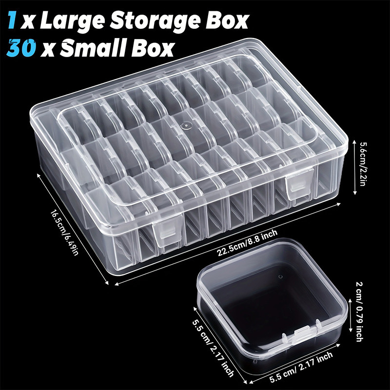 Zthome DIY Kim Cương Paing Thêu Hộp Bảo Quản, Móng Tay Nghệ Thuật Trang Sức Kim Cương Giả Khảm Hộp Bảo Quản, al Hộp Bảo Quản HOT