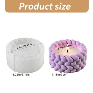 Com * Khuôn Silicon Dây Dệt Cho Nhựa Dính Giá Đỡ Tealight Giá Đỡ Succulents Planter Khuôn Trang Trí Nhà Cửa