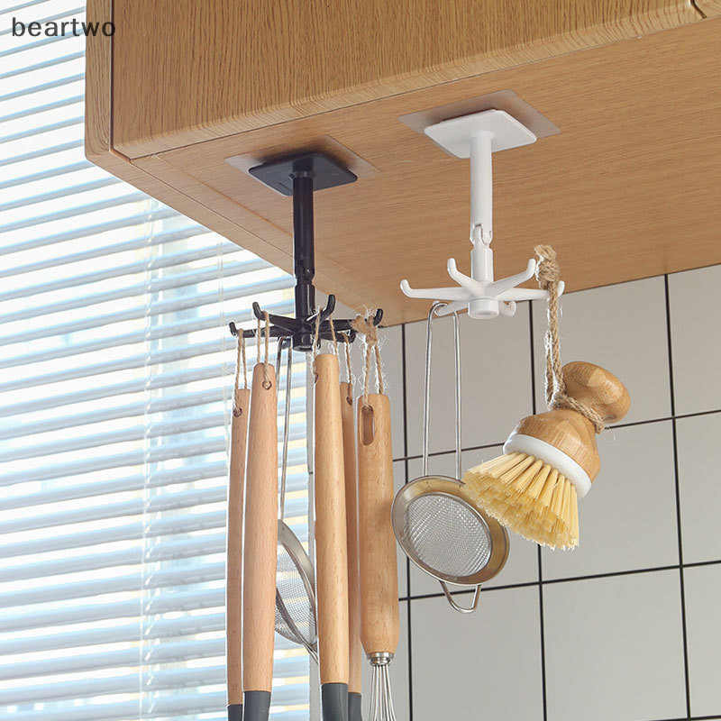 < Beartwo > Móc Nhà Bếp Đa Năng Móc Xoay 360 Độ Giá Để Sắp Xếp Và Bảo Quản Thìa Móc Treo Cho Tiện Ích Nhà Bếp Đẹp