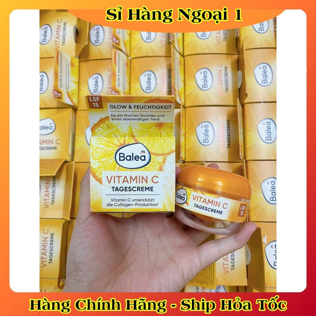 [Mẫu mới nhất] Kem dưỡng trắng da Balea Vitamin C ban ngày của Đức