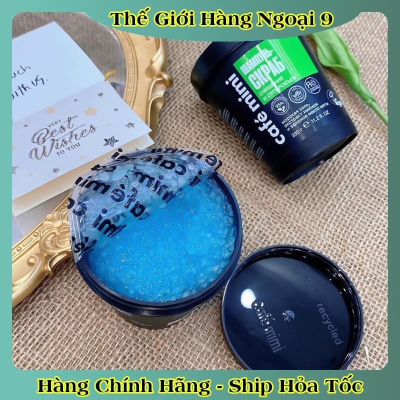 Dầu gội – Tẩy da chết đầu Cafe Mimi Làm sạch sâu, tóc bồng bềnh và mọc tóc 330gr của Nga
