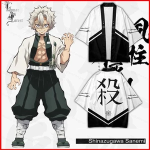 Yts Demon Slayer Shinazugawa Sanemi haori linh mục frock cardigan áo len kimono áo thun Anime tay ngắn hàng đầu MY3