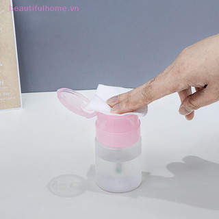 [Beautifulhome] Máy bơm ép rỗng 60ML Nhựa có thể khóa được Móng tay chống rò rỉ Ba Lan Tẩy chai ép Dụng cụ trang điểm Lưu trữ chất lỏng [làm đẹp]