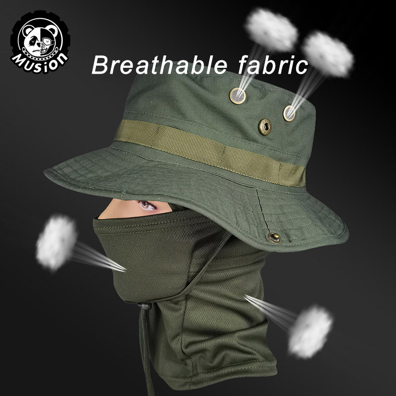 Musion Boonie Mũ Balaclava Mũ Phù Hợp Với Mũ Mềm Có Thể Gập Lại Chống Nắng Mũ Câu Cá Thoáng Khí Người Cá Săn Bắn Ngoài Trời Câu Cá Mũ Rộng Mũ Chống Nắng