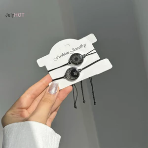 Julyhot 2 Cái / bộ Vòng Tay Mặt Trời Dạ Quang Cá Tính Cho Những Người Yêu Dây Quyến Rũ Tình Bạn Đảng Phụ Kiện Trang Sức Túi Đôi Massivedeals Quà Tặng