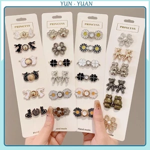 2 Cái / bộ Quần Jean Tình Yêu Hoa Cúc Cao Cấp Nút Thắt Lưng Nữ Tươi Có Thể Điều Chỉnh Có Thể Tháo Rời Nút Liền Mạch