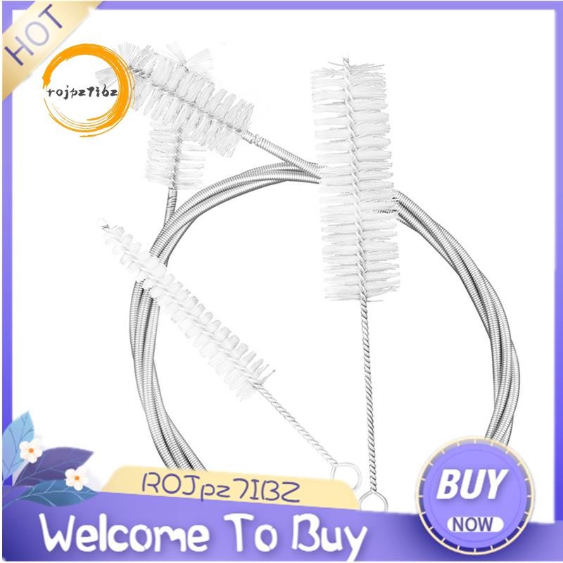 3 Cái Pháp Sừng Trombone Trumpet Bộ Vệ Sinh Thép Không Gỉ Nylon Bàn Chải Nhạc Cụ Làm Sạch Bàn Chải Dễ Sử Dụng