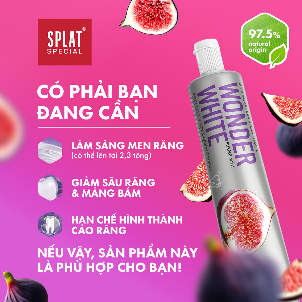 Mô tả Kem Đánh Răng Cho Hơi Thở Thơm Mát SPLAT Special series Dạng Gel Làm Sạch Mảng Bám 75ml - 6