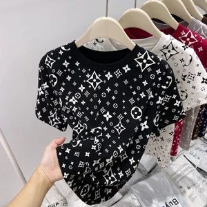 Quần soóc phù hợp với mọi kích cỡ ngoại cỡ dáng rộng thời trang sang trọng phiên bản Châu Âu giá cả phải chăng cho cả nam và nữ-Áo phông ngủ mùa hè