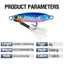 1 Cái 14-100g Kim Loại Câu Cá Jig Thìa Dụ Mắt 3D Chậm Thìa Chìm Âm Bass Dạ Quang Dụ Dọc Jigging Đúc Mồi Có Móc Bướm Cho Nước Mặn Ngoài Trời