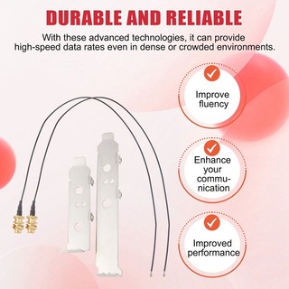 2X8Dbi Dual Band M.2 MHF4 U.Fl Cable sang RP-SMA Pigtail WiFi Ăng-ten cho AX210 AX200 9260 9560 NGFF Card