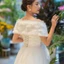 Khăn choàng lông thú giả CHEESELY mềm mại, giữ ấm tốt, phù hợp cho tiệc tối và đám cưới