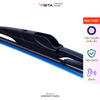 Bộ Gạt Mưa Vista Kính Hậu Cho Xe Ô Tô Vinfast Fadil - Lưỡi Silicon - Tiêu Chuẩn Châu Âu - Siêu Sạch - Siêu Bền