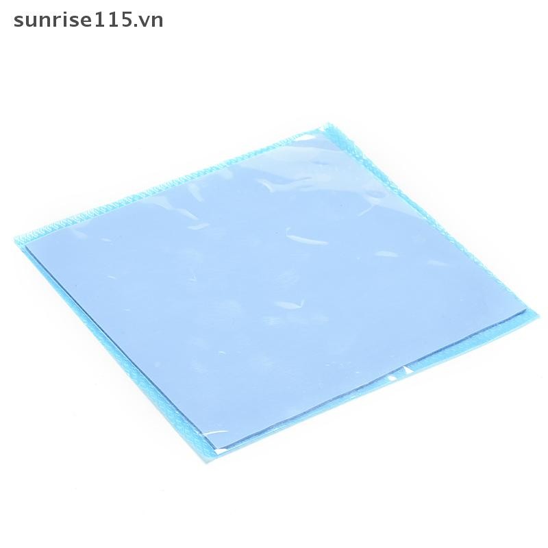 Srvn 100mmx100mmx1mm Tản nhiệt màu xanh làm mát Tấm silicon không cắt dẫn nhiệt.