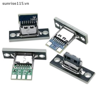 Srvn 1 Cái Cổng Kết Nối Nữ Type-C Cổng Sạc USB 3.1 Loại C Ổ Cắm Có Tấm Cố Định.