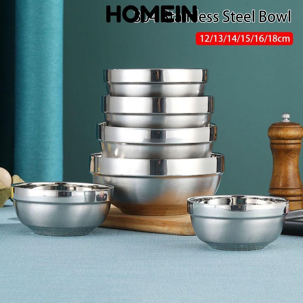 Homein 1 Cái Bát Inox, Bát Cơm Canh Hai Lớp Inox 304, Thực Phẩm Dày Bộ ...