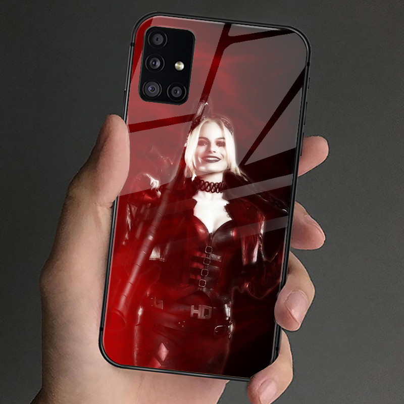 Ốp Điện Thoại Kính Cường Lực Harley Quinn 02 Cho Samsung Galaxy S9 Plus S10 S10e S20 FE S20 Plus S21 S22 S23 S23 Ultra Note 9 10 Plus Note 20 Ultra Cover
