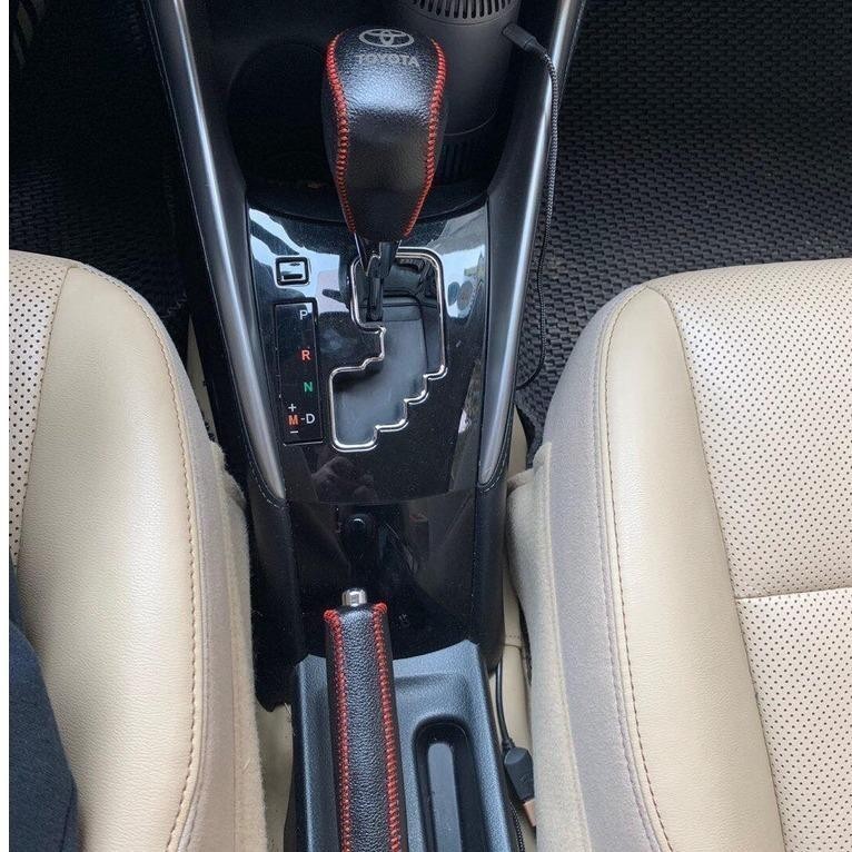 Bao Da Cần Số, Tay Phanh xe TOYOTA VIOS, YARIS AT( số tự động) 2019-2025 Da Nhập Khẩu, Khâu Thủ Công