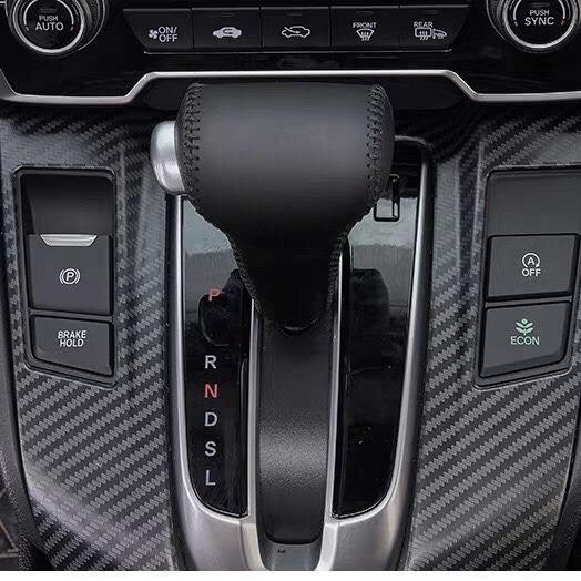 Bọc cần số Honda CRV 2016 - 2023 da nhập khẩu, khâu thủ công