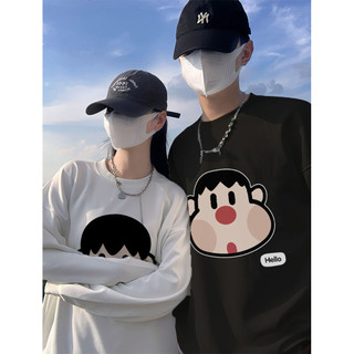 Thu Đông 2025 plus Lông Cừu Dày Cặp Đôi Dài Tay Áo hoodie Nữ Instagram Triều Mặc Áo Len Nam
