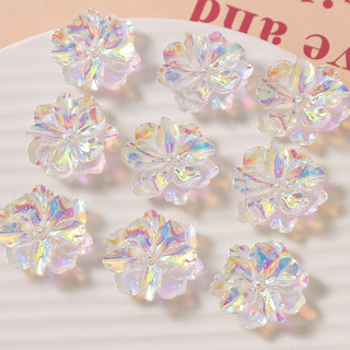 23mm Nàng Tiên Cá Kiểu Pháp huyền ảo Hoa dành dành tự làm phụ kiện nhựa Bông tai kẹp tóc vỏ điện thoại vật liệu bán buôn