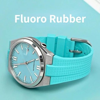 Dây đeo đồng hồ cao su FKM Fluoro cho Bộ sưu tập Citizen TSUYOSA NJ0150 NJ0151ME Dây đeo đồng hồ silicon Nam Nữ Vòng tay đầy màu sắc