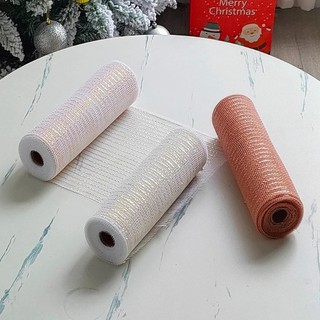 Diy Giáng Sinh Hoa Vòng Hoa Lưới Xmas Cây Ruy Băng Trang Trí Đám Cưới Giáng Sinh Quà Tặng Gói Ruy Băng