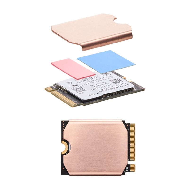 IOR M 2 2230 SSD Tản Nhiệt M2 NVMe Đĩa Cứng Thể Rắn Tản Nhiệt Cho Trò Chơi SteamDeck 2230 SSD Đồng Tản Nhiệt Pad