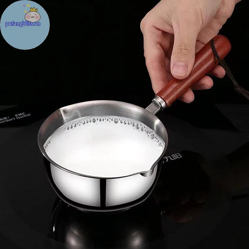 Pufangbliss Nồi Sốt Chảo Sốt Sữa Nấu Súp Dầu Nồi Giữ Ấm Cổ Giá Rẻ Bơ Cảm Ứng Melg Cà Phê Mì Nồi Nồi VN