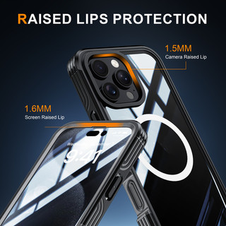 [Shellbox] Dành cho iPhone 16 Pro Max Plus Vỏ Magneitic tích hợp bảo vệ màn hình 360° Vỏ bảo vệ toàn thân hạng nặng Nhẹ mỏng chống sốc trong suốt