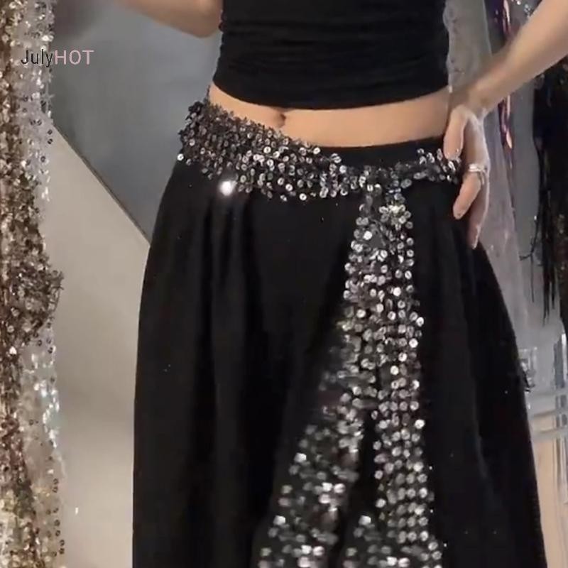 Xu hướng hip-hop sequin eo khăn jazz khiêu vũ dạ hội quấn váy đai phù hợp với dây thắt lưng phụ kiện