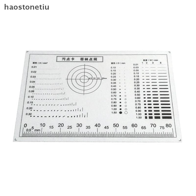 NS Gauge Point Gauge Phim Trong Suốt Thẻ Stain Card So sánh Vết Bẩn Crack Tương Phản PET Dot Line Kiểm tra chất lượng bề mặt NS