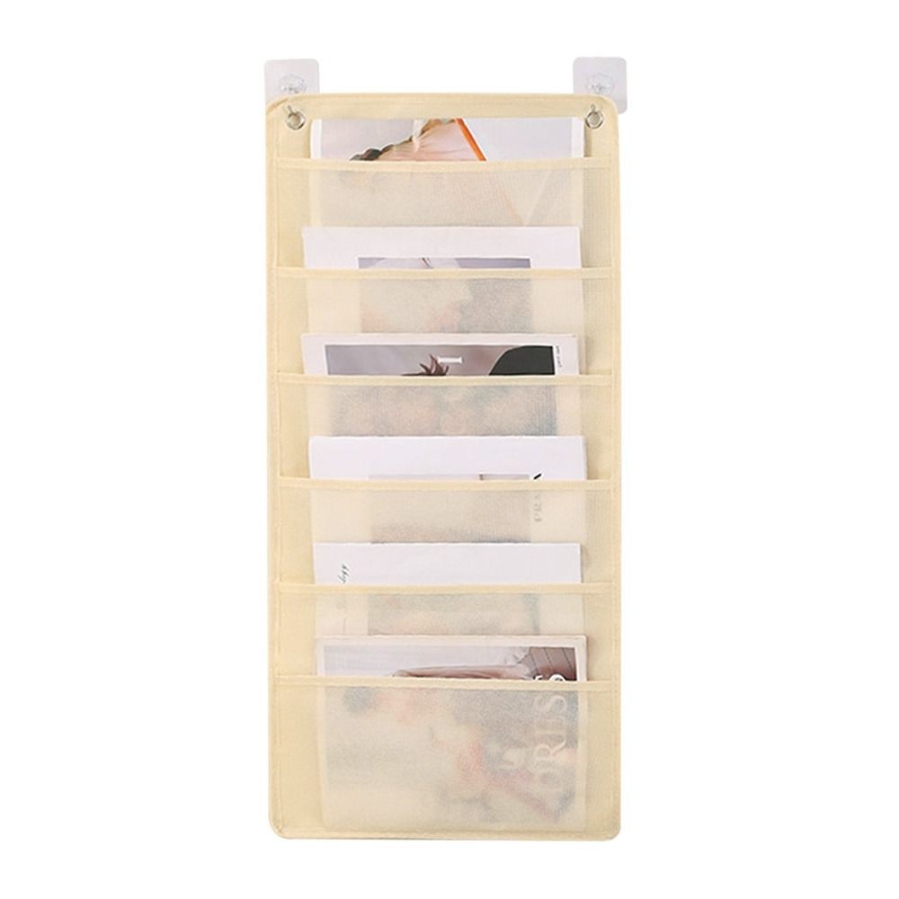 Túi lưu trữ treo tài liệu HOBBYIN, Tệp treo 3 / 6 / 9 lớp bằng vải không dệt, Biểu đồ bỏ túi dung lượng lớn đa chức năng Túi treo cạnh bàn bền dành cho học sinh