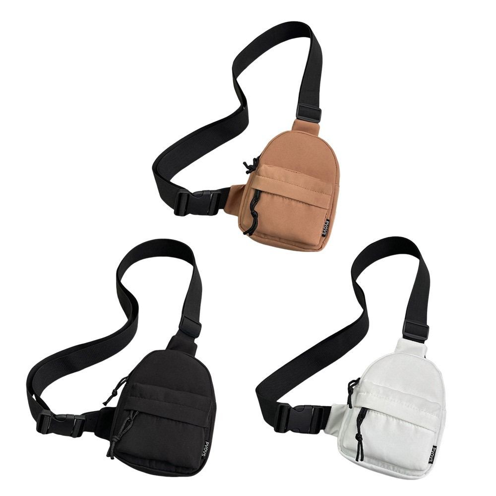Túi đeo chéo điện thoại HOBBYIN, Túi đeo ngực Nylon có dây đeo có thể điều chỉnh, Túi dây kéo nhẹ thông thường Ví du lịch