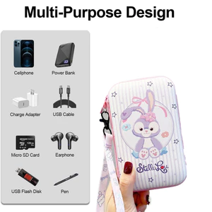 Dễ Thương Stellalou Du Lịch Điện Tử Kỹ Thuật Số Tiện Ích Túi Tổ Chức USB Túi Bảo Quản Dung Tích Lớn Phụ Kiện Cáp Tổ Chức