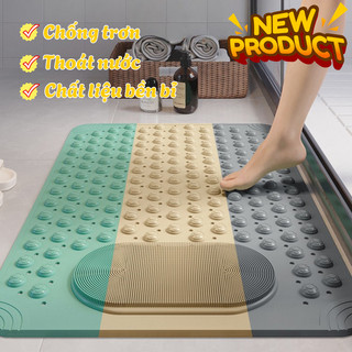 Thảm Lót Phòng Tắm BUNNIES HOUSE – Chống Trơn PVC TPE, Thoát Nước Nhanh, An Toàn Khi Dùng