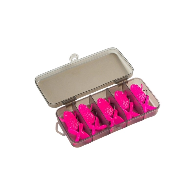 Mồi câu cá dạng swimbait nhân tạo hình ếch với kích thước 3.7cm và 4.7cm.